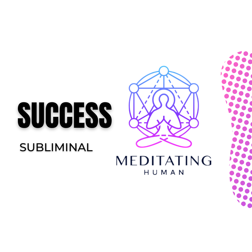 Success Subliminal Meditating Human Banner